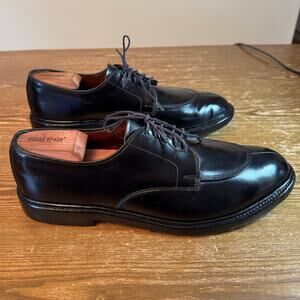 Allen Edmonds Walton Split Toe Derby Shoes in Black Custom Calf, size 9.5 D